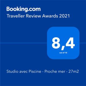 Studio avec Piscine - Proche mer - 27m2