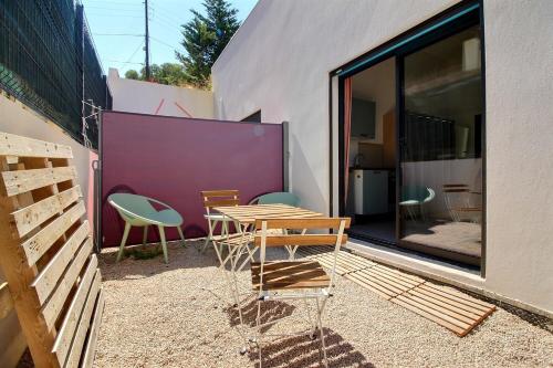 Studio avec terrasse et mezzanine