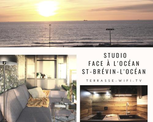 Studio avec terrasse, vue imprenable sur l'océan