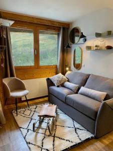 Studio Belle Plagne skis aux pieds