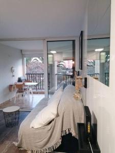 Studio cabine avec wifi (fibre), clim et piscine