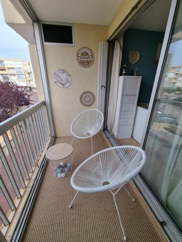 Studio cabine refait à neuf à 3 minutes à pied de la plage