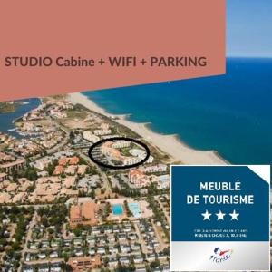 Appartement Studio cabine rénové rez de jardin à 150 m de la plage Residence les frégates 10 Avenue Armand Lanoux (Appartement 402 bis) 66750 Saint-Cyprien Languedoc-Roussillon