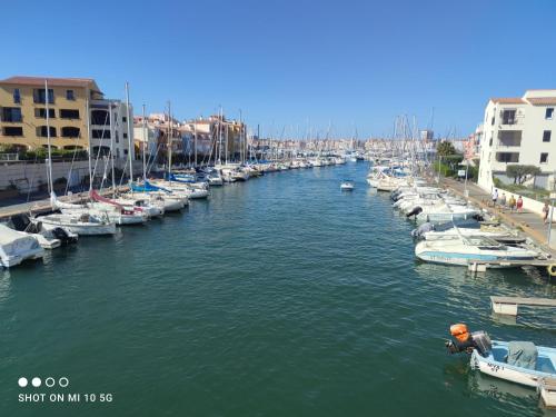 Studio cabine Vue Mer île des Pêcheurs cap d'Agde