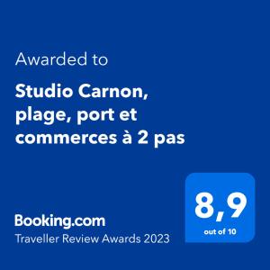 Studio Carnon, plage, port et commerces à 2 pas
