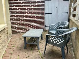 Studio centre de Douvres - proche mer - Terrasse