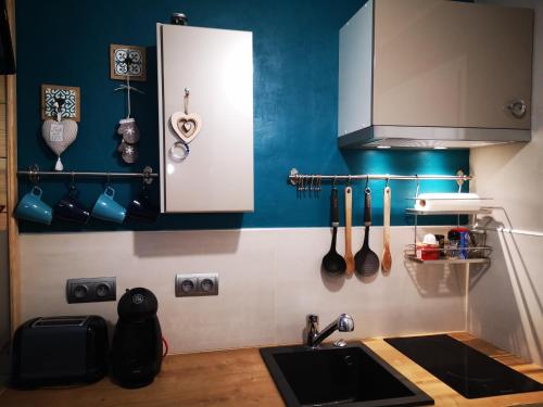 Studio chaleureux à LANSLEVILLARD VAL CENIS 2 pers