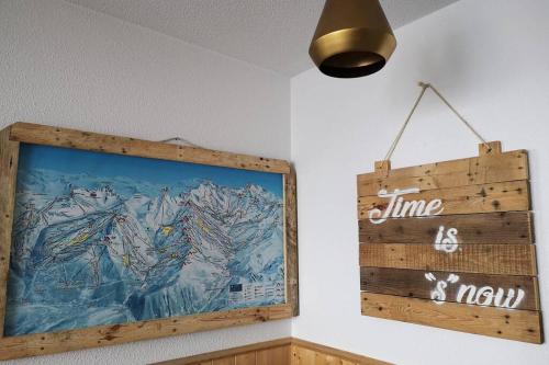 Studio chaleureux de 4 - 5 personnes, ski aux pieds