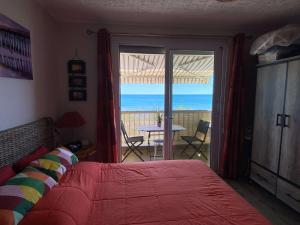 Studio climatise 2 couchages, Wifi, VUE MER directement à PORTIRAGNES PLAGE LXBFM10