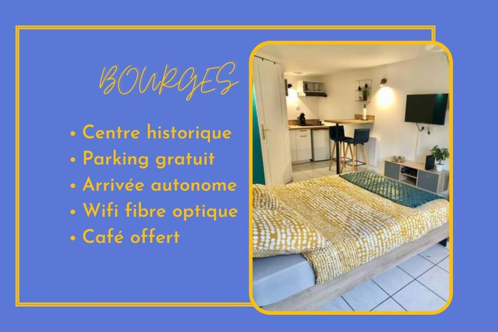 Appartement Studio Cosy - Centre Historique App 7 1 Rue des Écoles 18000 Bourges