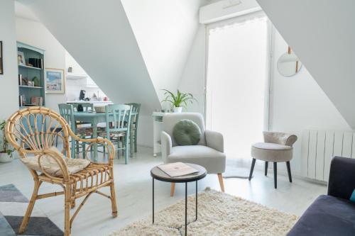 Studio cosy et lumineux à 2 pas de la plage et du centre ville