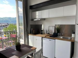 Studio cosy, hyper centre d'Aix, vue montagnes, proche thermes