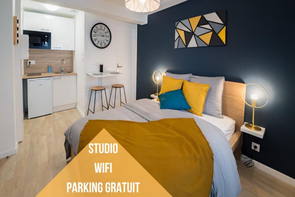 Appartement Studio Cosy - Parking - Wifi - Buanderie - Jardin 98 Boulevard Montaigne 29200 Brest