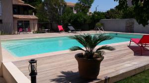 Studio de charme, piscine et mer à pieds