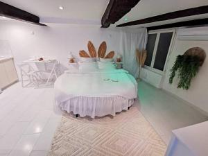Studio équipé avec Lit rond / baignoire ilot / Table massage Aux Arcs