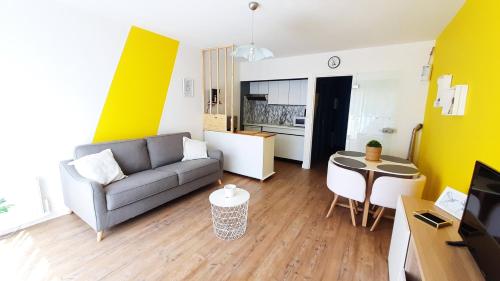 Studio familial 30m2 Les Goelands - grand balcon vue forêt