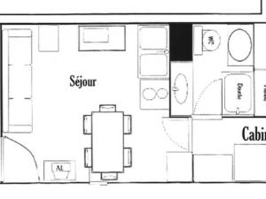 Appartement Studio Hauteluce, 1 pièce, 4 personnes - FR-1-293-155 Les Saisies -  - 73620 Hauteluce Rhône-Alpes