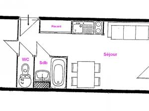 Studio Hauteluce, 2 pièces, 4 personnes - FR-1-293-228