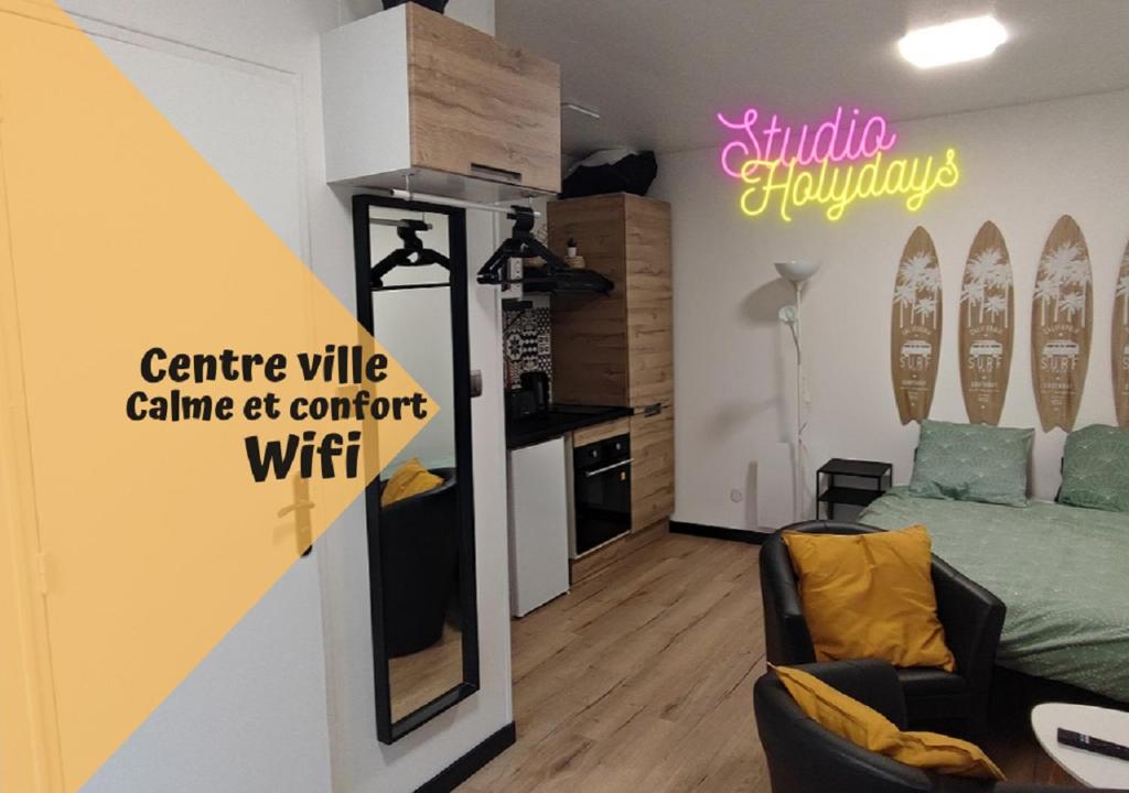 Appartement **Studio Holidays** Centre ville 20 m2 6 Rue du Flocmagny 51000 Châlons-en-Champagne