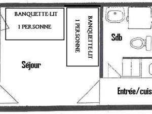 Studio La Plagne, 1 pièce, 2 personnes - FR-1-455-117