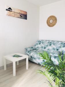 studio LES PIEDS DANS L'EAU situé 150m de la plage -avec PARKING GRATUIT PRIVE - 25m2 - climatisé - balcon - wifi gratuit