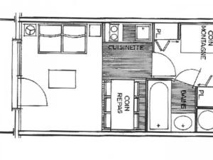 Studio Les Saisies, 1 pièce, 4 personnes - FR-1-293-14