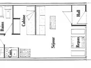 Appartement Studio Les Saisies, 1 pièce, 4 personnes - FR-1-293-161 24/64 Avenue Des CÃ®mes -  - 73620 Les Saisies Rhône-Alpes