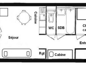 Appartement Studio Les Saisies, 1 pièce, 4 personnes - FR-1-293-165 503 Avenue Des Jo -  - 73620 Les Saisies Rhône-Alpes