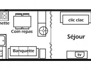 Appartement Studio Les Saisies, 1 pièce, 4 personnes - FR-1-293-173 516 Avenue Des CÃ®mes -  - 73620 Les Saisies Rhône-Alpes