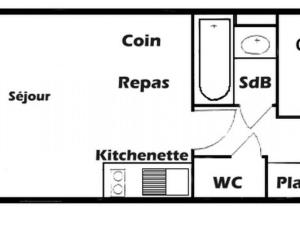 Appartement Studio Les Saisies, 1 pièce, 4 personnes - FR-1-293-312 240 Chemin Cristal 73620 Hauteluce Rhône-Alpes