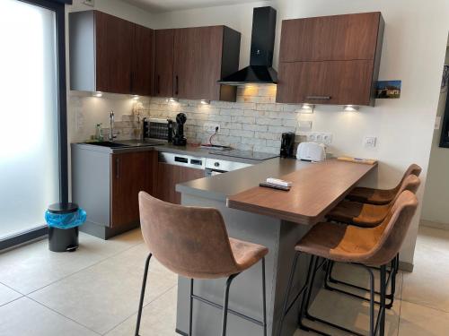 Studio loft du lac avec terrasse spa vue sur lac