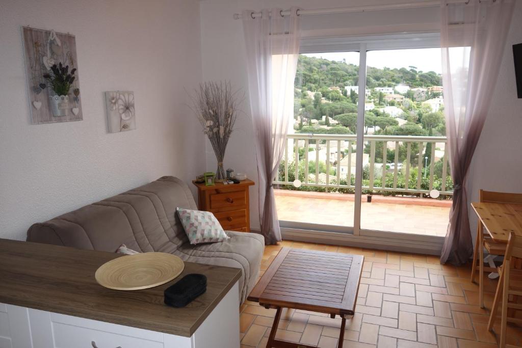 Studio Mezzanine 4 personnes PISCINE VUE MER les Jardins d'Amaryllis bt C58, 83240 Cavalaire-sur-Mer