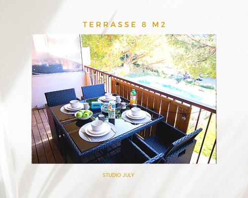 Studio moderne en résidence avec 3 piscines
