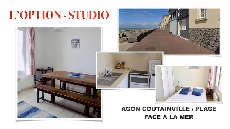 Appartement Studio Option face à la mer 62 Rue Amiraux Jehenne 50230 Agon-Coutainville