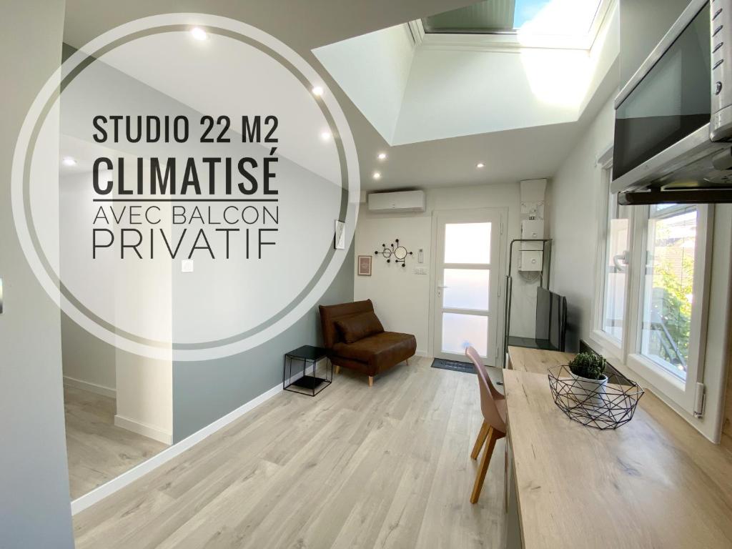 Appartement Studio Ora - 22m² - climatisé avec balcon privatif 343-B Rue de Gonrat 73000 Bassens