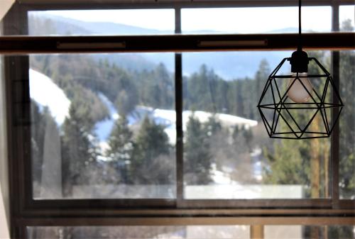 Studio sous les pistes avec vue sur la vallée