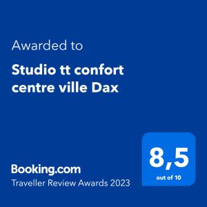 Appartement Studio tt confort centre ville Dax 6 Rue Chanzy 40100 Dax Aquitaine