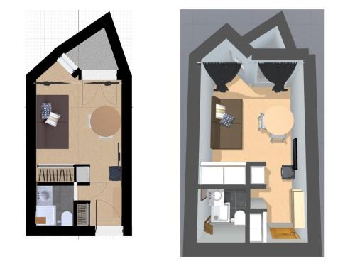 Studio Val-d'Isère, 1 pièce, 2 personnes - FR-1-694-302