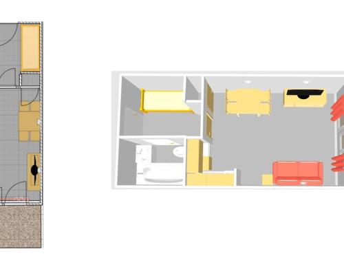 Studio Val-d'Isère, 1 pièce, 3 personnes - FR-1-694-179
