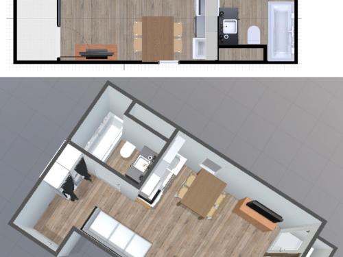 Studio Val-d'Isère, 1 pièce, 3 personnes - FR-1-694-283