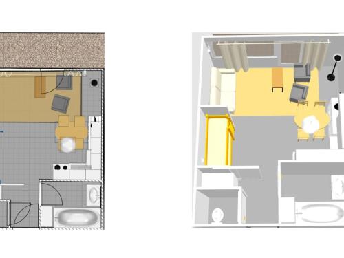 Studio Val-d'Isère, 1 pièce, 4 personnes - FR-1-694-223