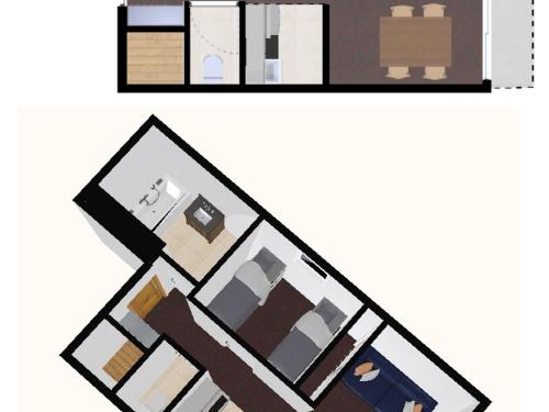 Studio Val-d'Isère, 1 pièce, 6 personnes - FR-1-694-288