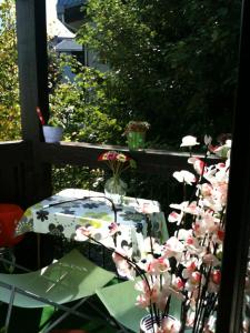 Studio with balcony, Mt Blanc view, parking, center of Chamonix