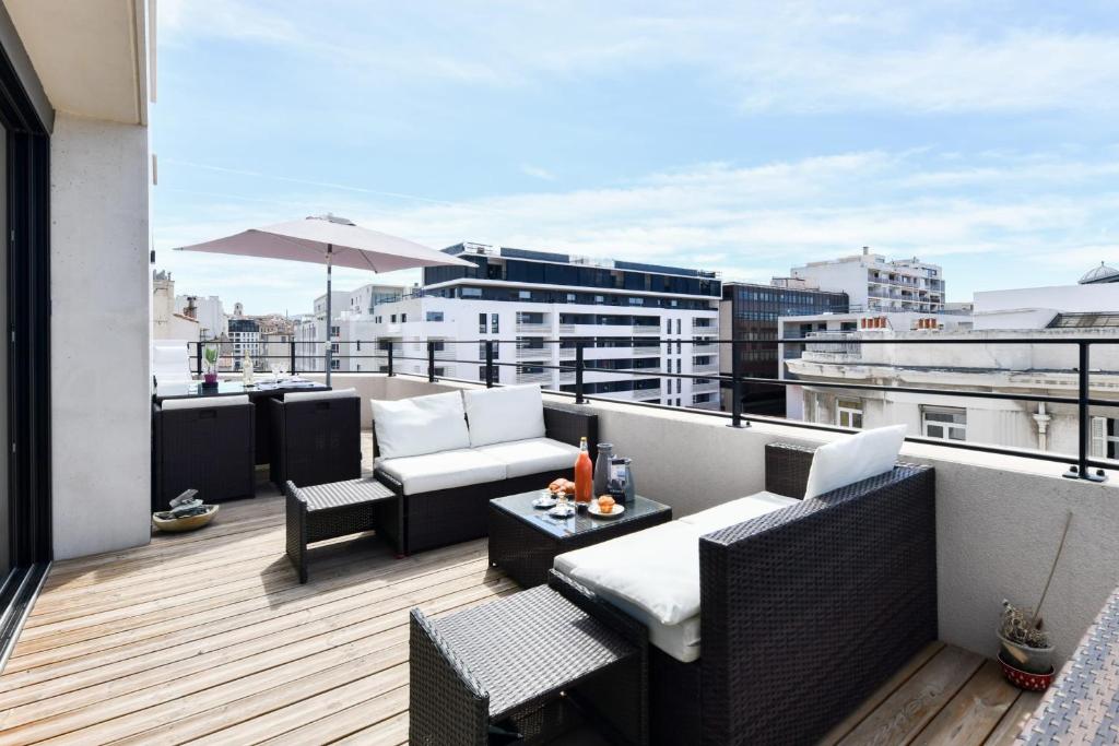 Appartement Stunning flat with large terrace in Marseille - Welkeys 19 B Rue Mazenod Résidence le Castel 13002 Marseille