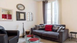 Stylish White and Red Apartments