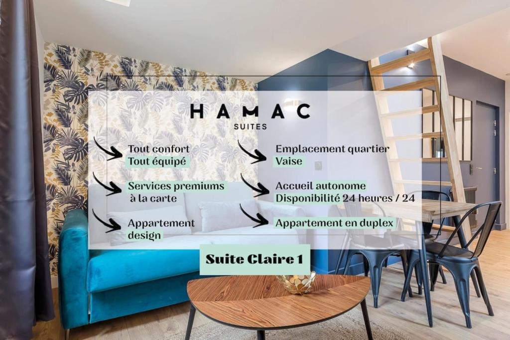 Suite Claire I studio 4 personnes - Vaise - Neuf 60 Rue de la Claire, 69009 Lyon