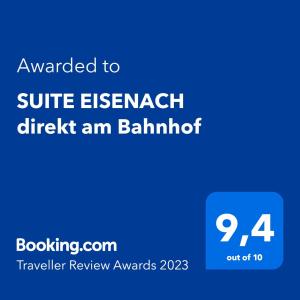 SUITE EISENACH direkt am Bahnhof