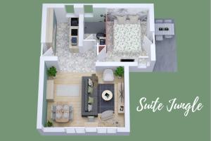Appartement SUITE JUNGLE - JARDIN, NETFLIX et PARKING - Le Manoir aux Pommes 45 Rue de Bernay 14290 Orbec-en-Auge Normandie