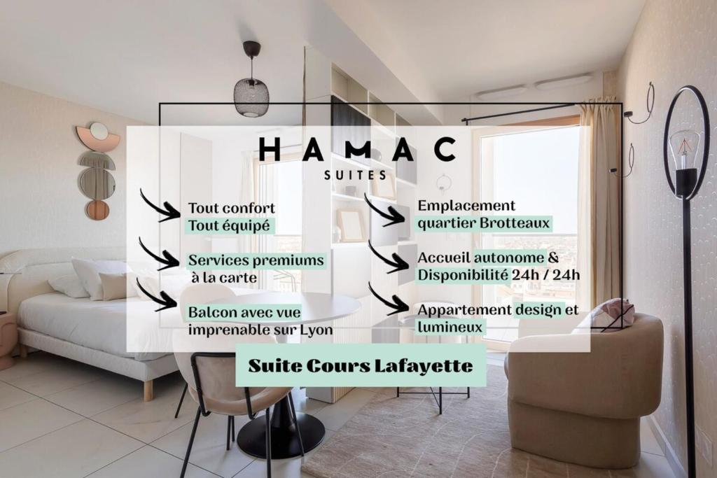 Appartement Suite Lafayette Part-Dieu -Terrasse- Vue superbe 224 Cours Lafayette 69003 Lyon