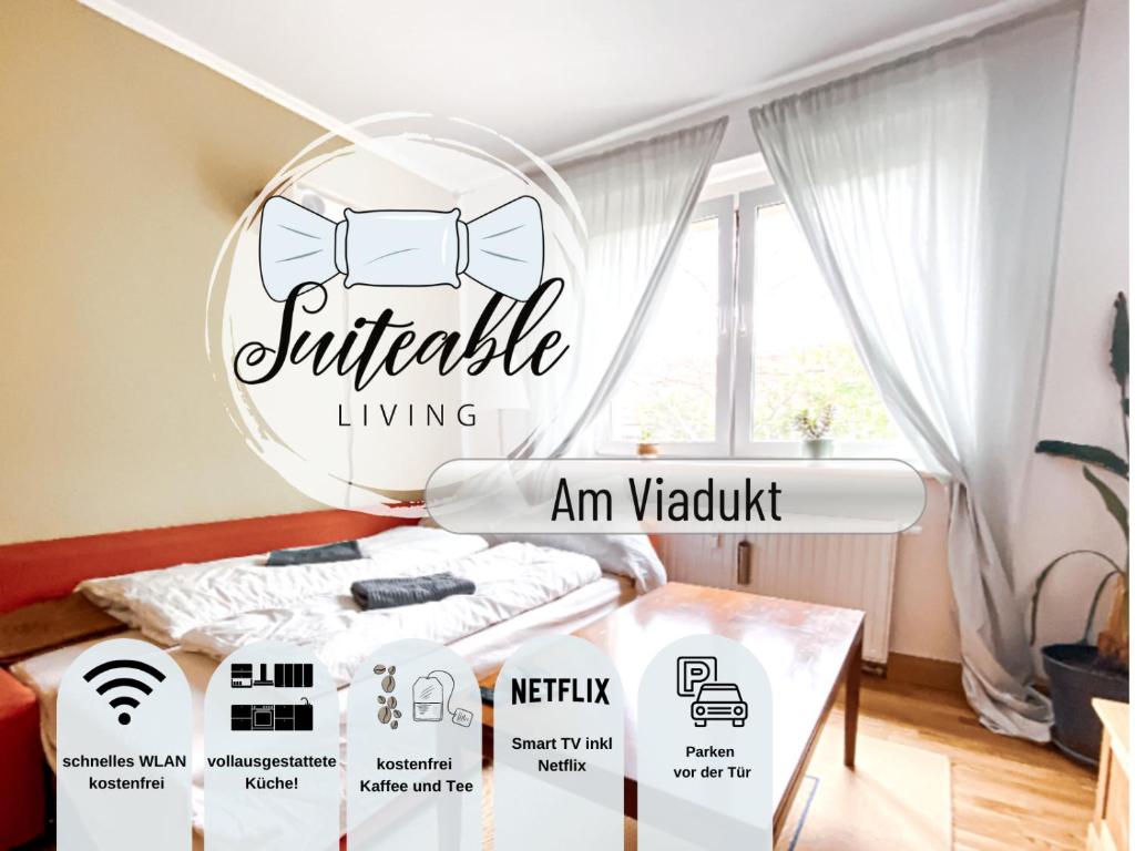Appartement Suiteable Living- HELL, STILVOLL, KOMFORTABEL nahe Zentrum und Messe 286B Georg-Schumann-Straße 04159 Leipzig